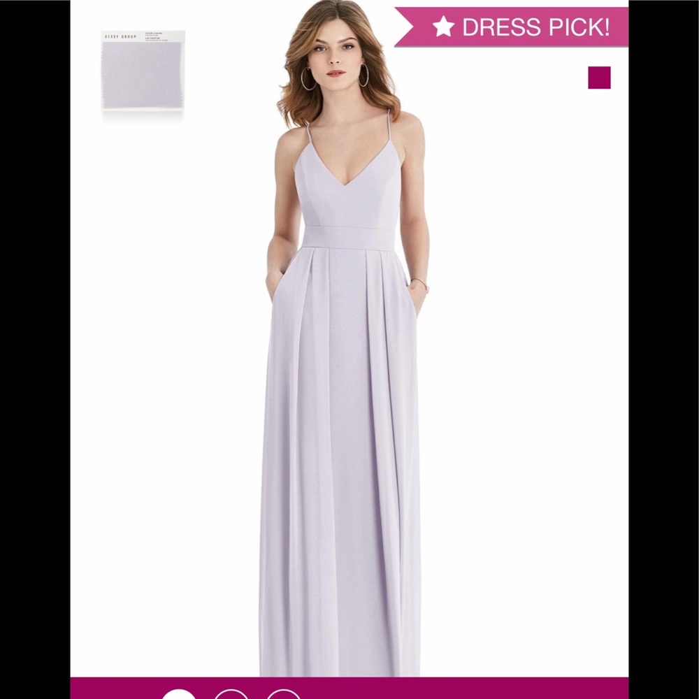 Dessy lavender bridesmaid dress size 8
